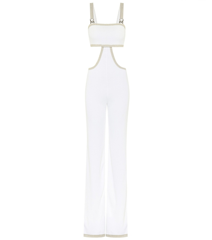 Photo: Balmain - Cutout knit jumpsuit