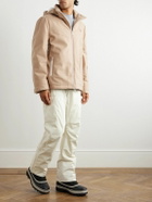 Brunello Cucinelli - Logo-Embroidered Shell-Trimmed Padded Wool Hooded Ski Jacket - Neutrals