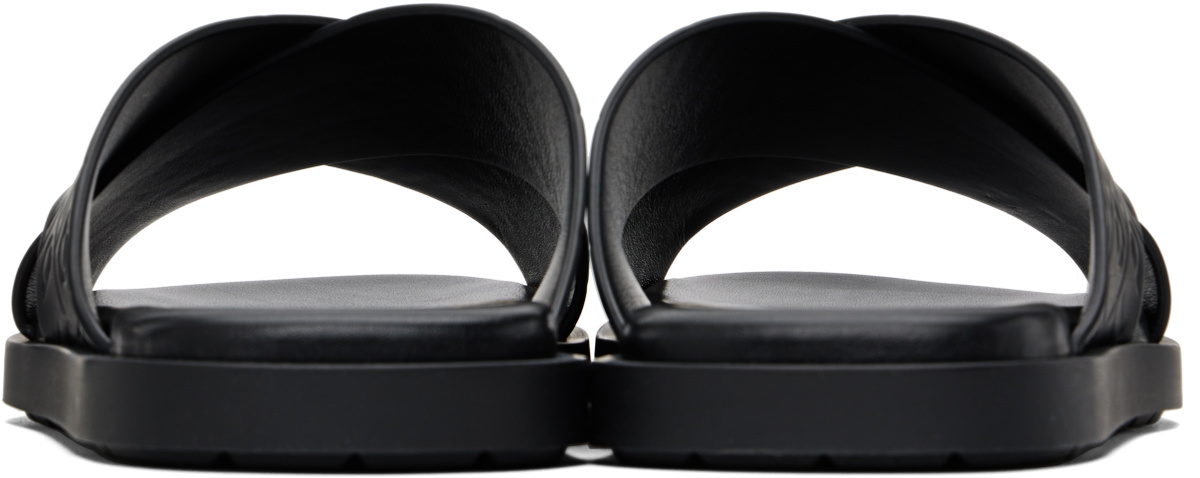 Ferragamo Black Monogram Sandals