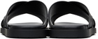 Ferragamo Black Monogram Sandals
