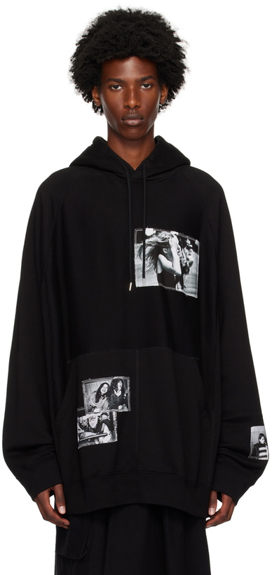 Photo: TAKAHIROMIYASHITA TheSoloist. Black Photo Patch Hoodie