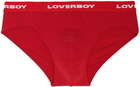 Charles Jeffrey Loverboy Two-Pack Black & Red Briefs