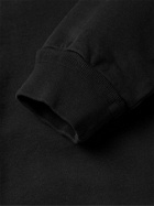 Jeanerica - Louis Organic Loopback Cotton-Jersey Sweatshirt - Black