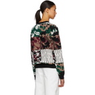 Gosha Rubchinskiy Red Camo Jacquard Knit Sweater