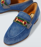 Gucci Horsebit denim loafers