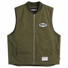 Neighborhood Men's Zip Work Vest in Olive Drab