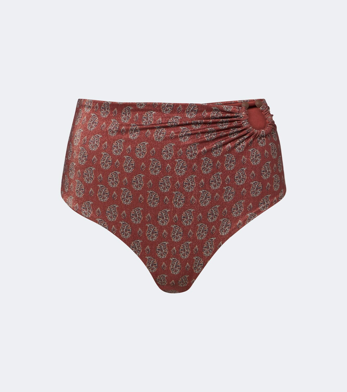 Johanna Ortiz Gathered printed bikini bottom