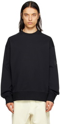 Y-3 Black Dropped Shoulder Sweatshirt