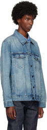 Calvin Klein Blue Elongated Denim Jacket