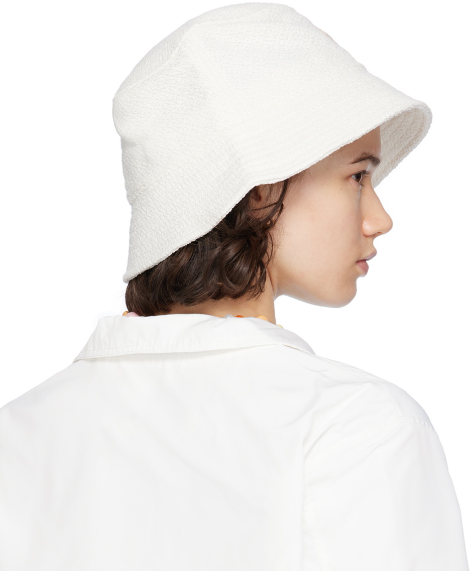 Casablanca White Diamond Logo Bucket Hat Casablanca