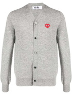 COMME DES GARCONS PLAY - V-neck Logo Cardigan