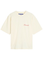 Picante Tailor Logo-print Cotton T-shirt Ivory