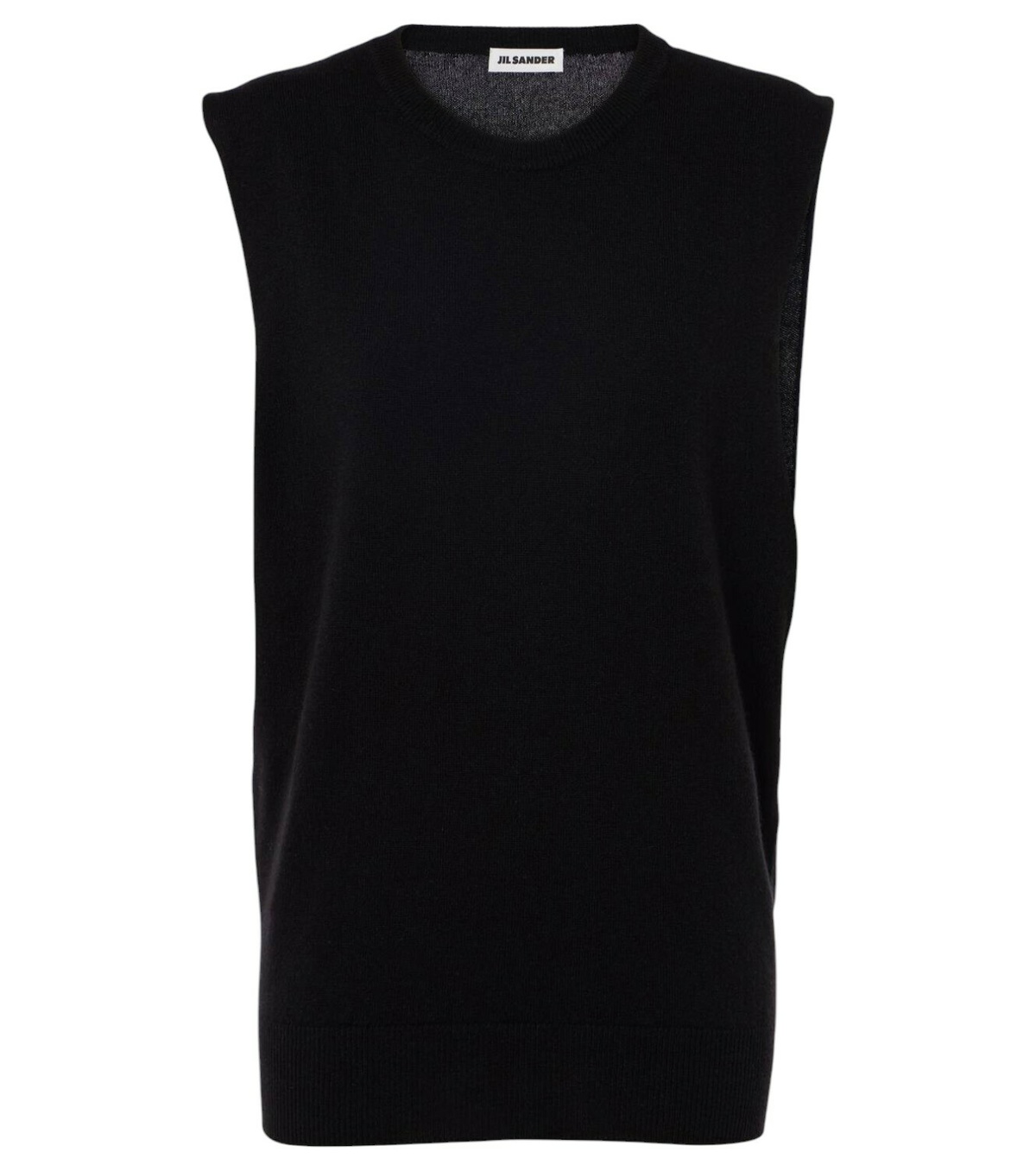 Jil Sander Black Tailored Vest Jil Sander