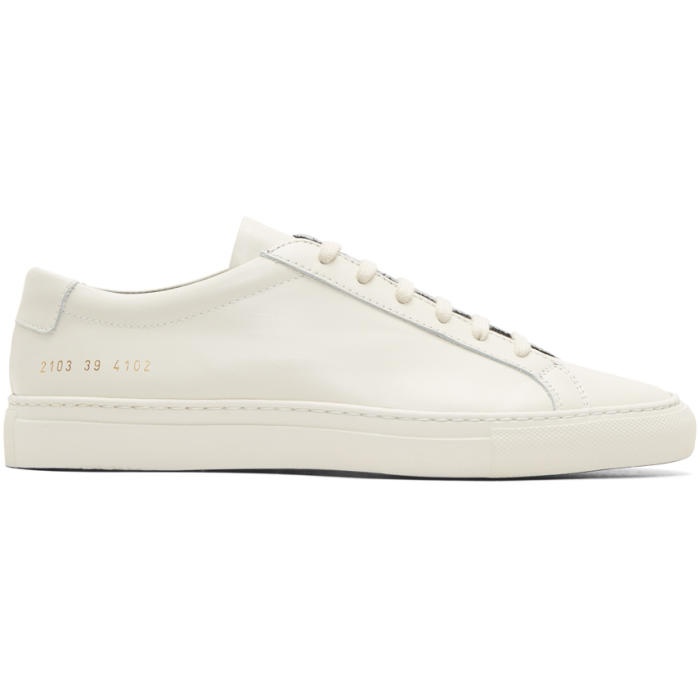 Photo: Common Projects Off-White Achilles Low Duo-Tone Sneakers