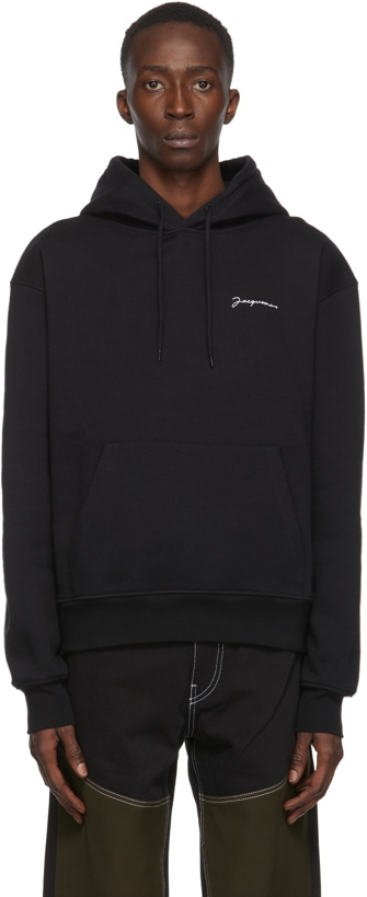 Photo: Jacquemus Black 'Le Sweatshirt Brodé' Hoodie