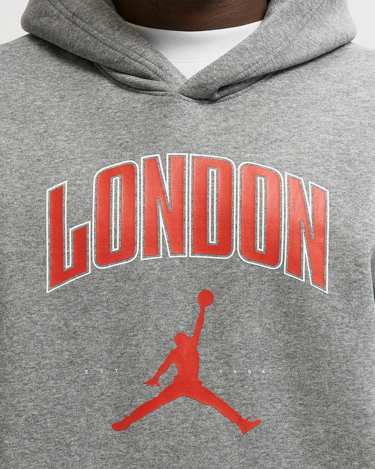 Jordan LONDON CITY HBR FLC PO Grey Mens Hoody