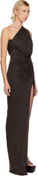 Rick Owens Lilies Brown Concordians Avra Maxi Dress