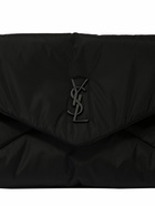 SAINT LAURENT - Ysl Monogram Large Nylon Pouch