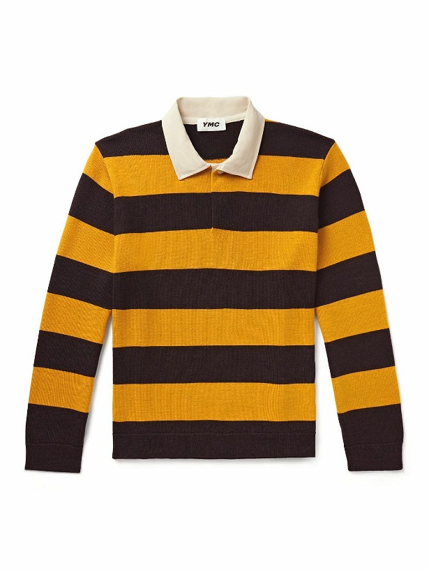 Photo: YMC - Striped Wool-Jacquard Sweater - Black