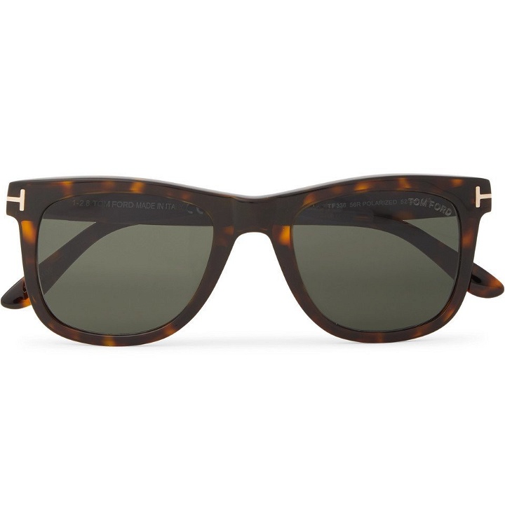 Photo: TOM FORD - Square-Frame Tortoiseshell Acetate Polarised Sunglasses - Tortoiseshell