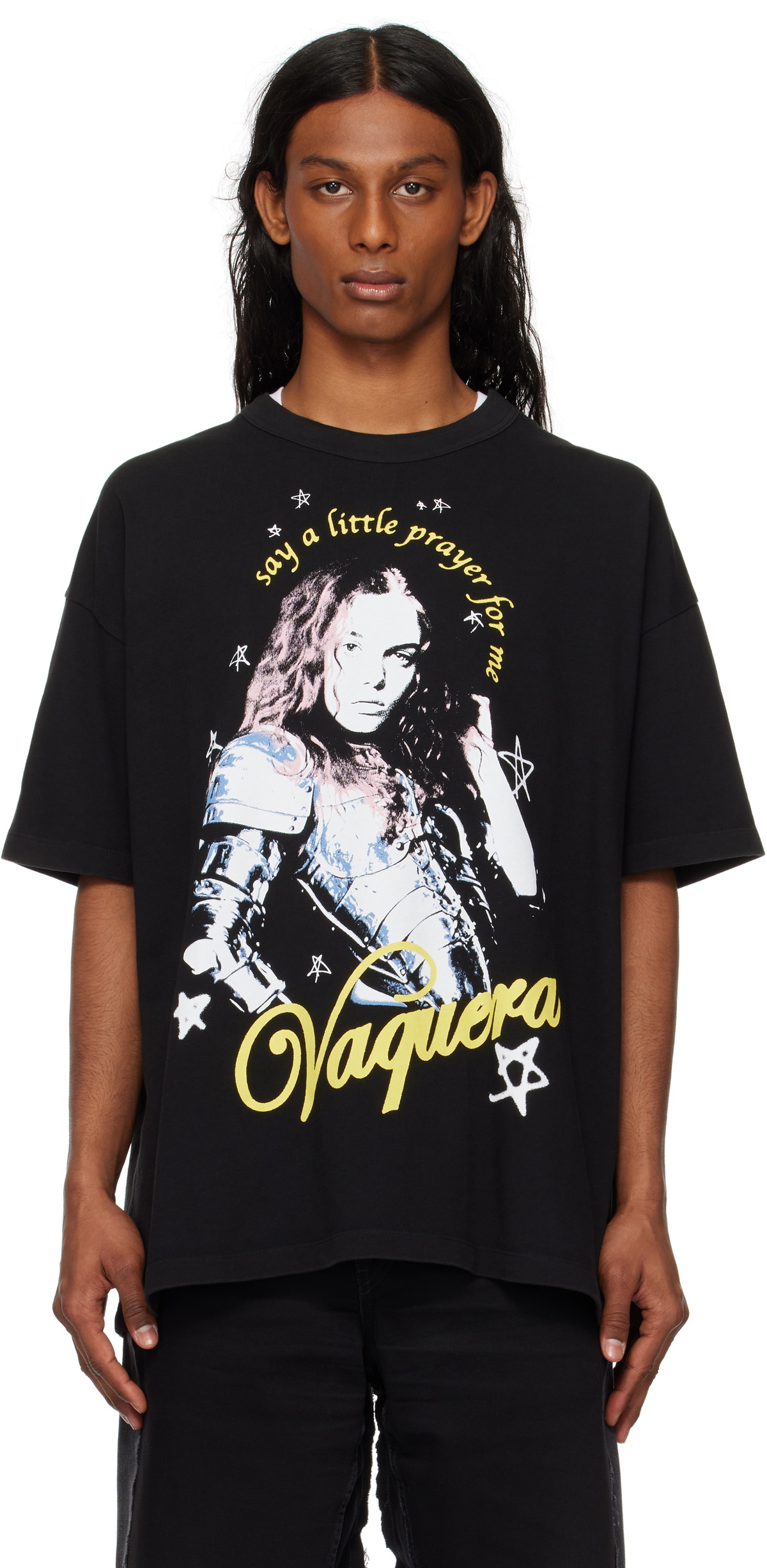 VAQUERA Off-White Print Reversible T-Shirt Vaquera