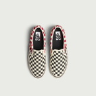 Vans Men's A.O.D. LX Classic Slip-On 98 in Black/Red Checkerboard