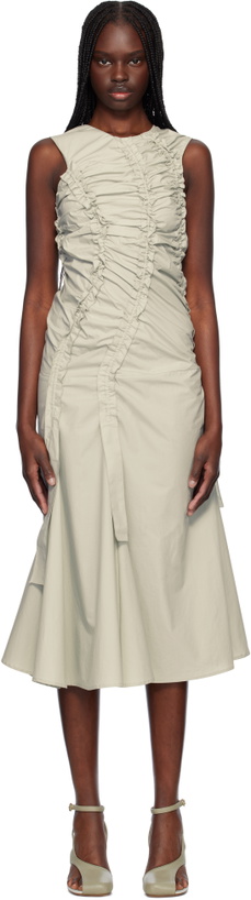 Photo: Renaissance Renaissance Gray Kyra Cotton Midi Dress