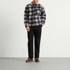 Percival Men's Check Overshirt in Grey