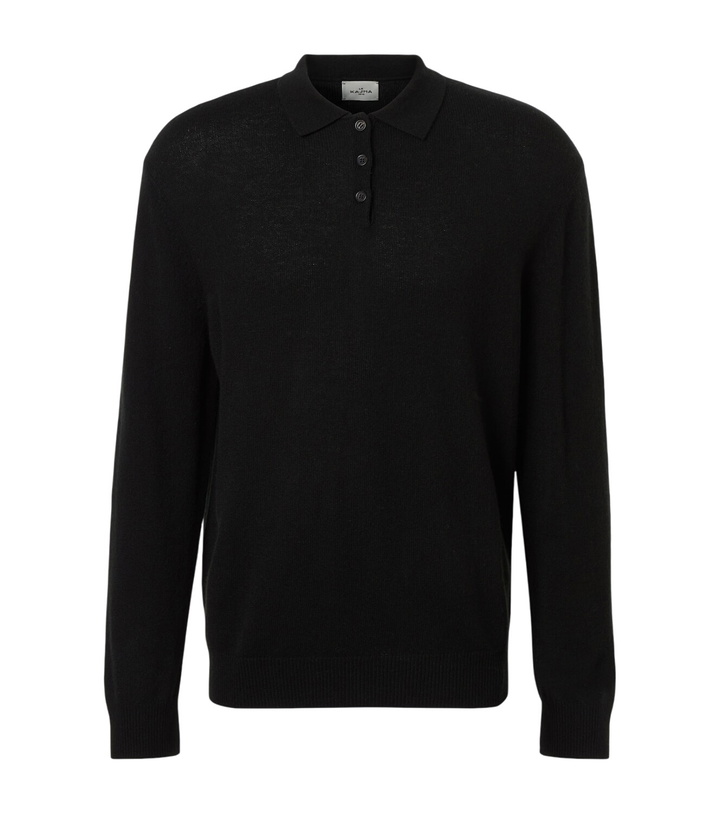 Photo: Le Kasha Crete cashmere polo sweater