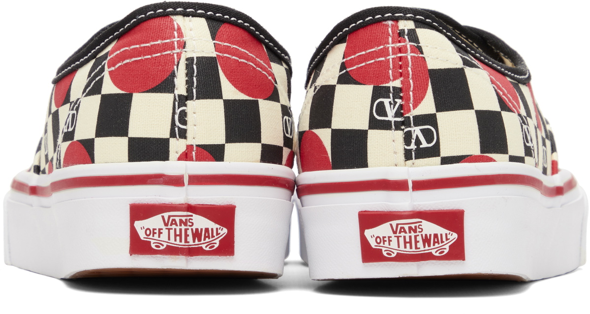 Valentino Garavani Black & White Vans Edition Low-Top VLogo Checkerboard Sneakers