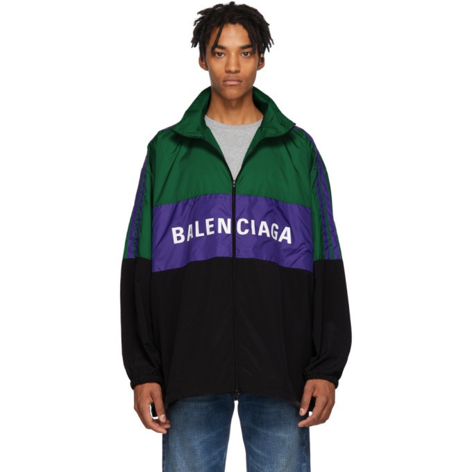 Photo: Balenciaga Green Logo Tracksuit Jacket