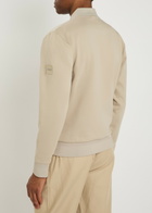 Boss Skiles Quilted Shell and Cotton-blend Jacket Beige