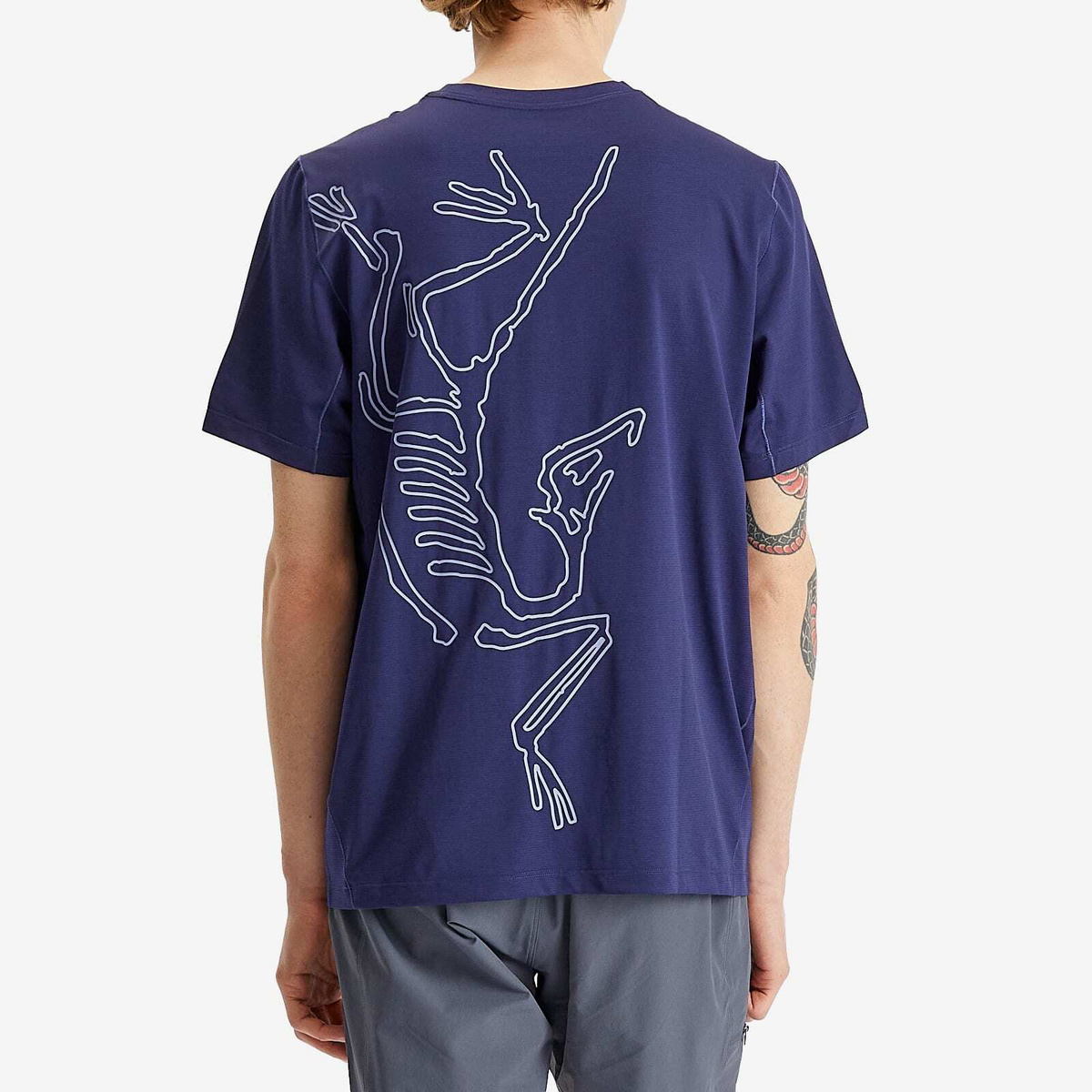 Arc'teryx Men's Cormac Arc'Bird Logo T-Shirt in Soulsonic Heather