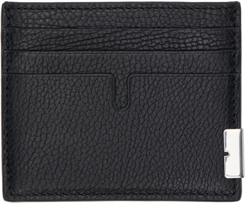 Burberry Black Tall B Cut Card Holder Burberry