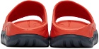 Hoka One One Red ORA Recovery Slides