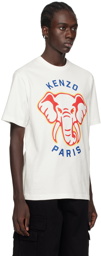 Kenzo White Kenzo Paris Elephant Varsity Jungle T-Shirt