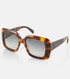 Celine Eyewear Bold 3 Dots square sunglasses