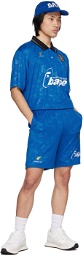 BAPE Blue Soccer Game Shorts