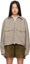 Carter Young SSENSE Exclusive Taupe Harrington Jacket
