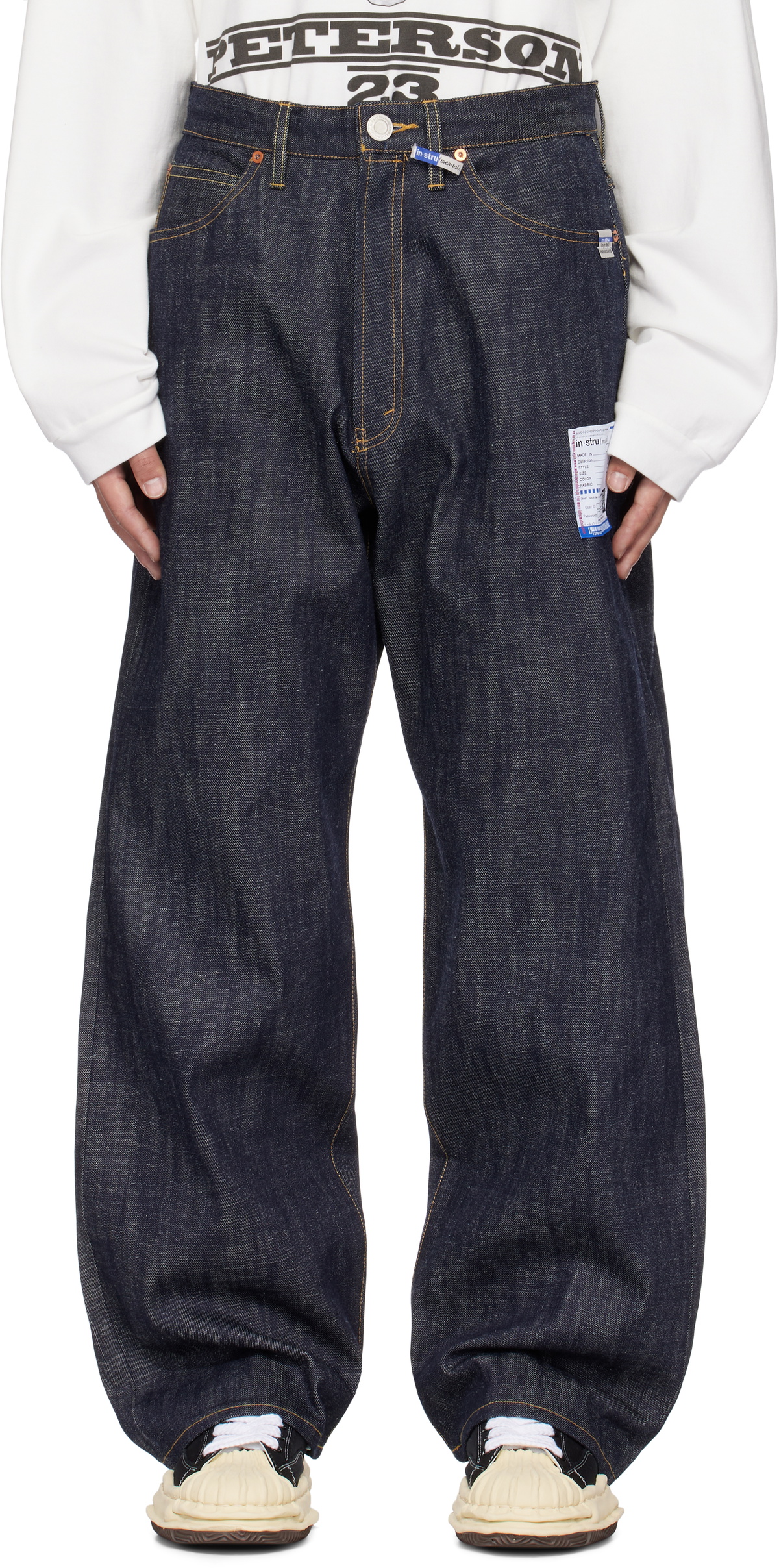Maison MIHARA YASUHIRO Blue Selvage Denim Baggy Pants Maison