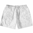 Nike Men's Tech Pack Woven Watercolour Short in Light Silver/White