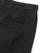 GIORGIO ARMANI - Wide-Leg Pleated Herringbone-Jacquard Drawstring Shorts - Multi - IT 46