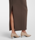Khaite Winton crêpe maxi skirt