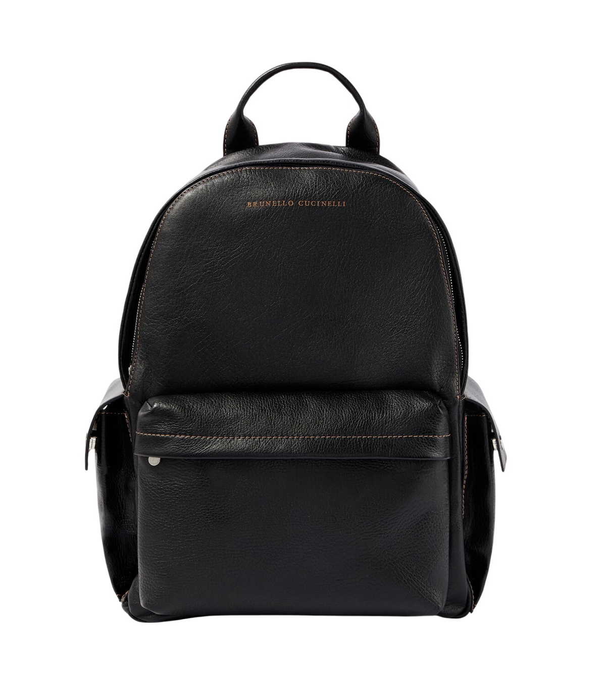 Brunello Cucinelli - Logo-Debossed Leather Backpack Brunello Cucinelli