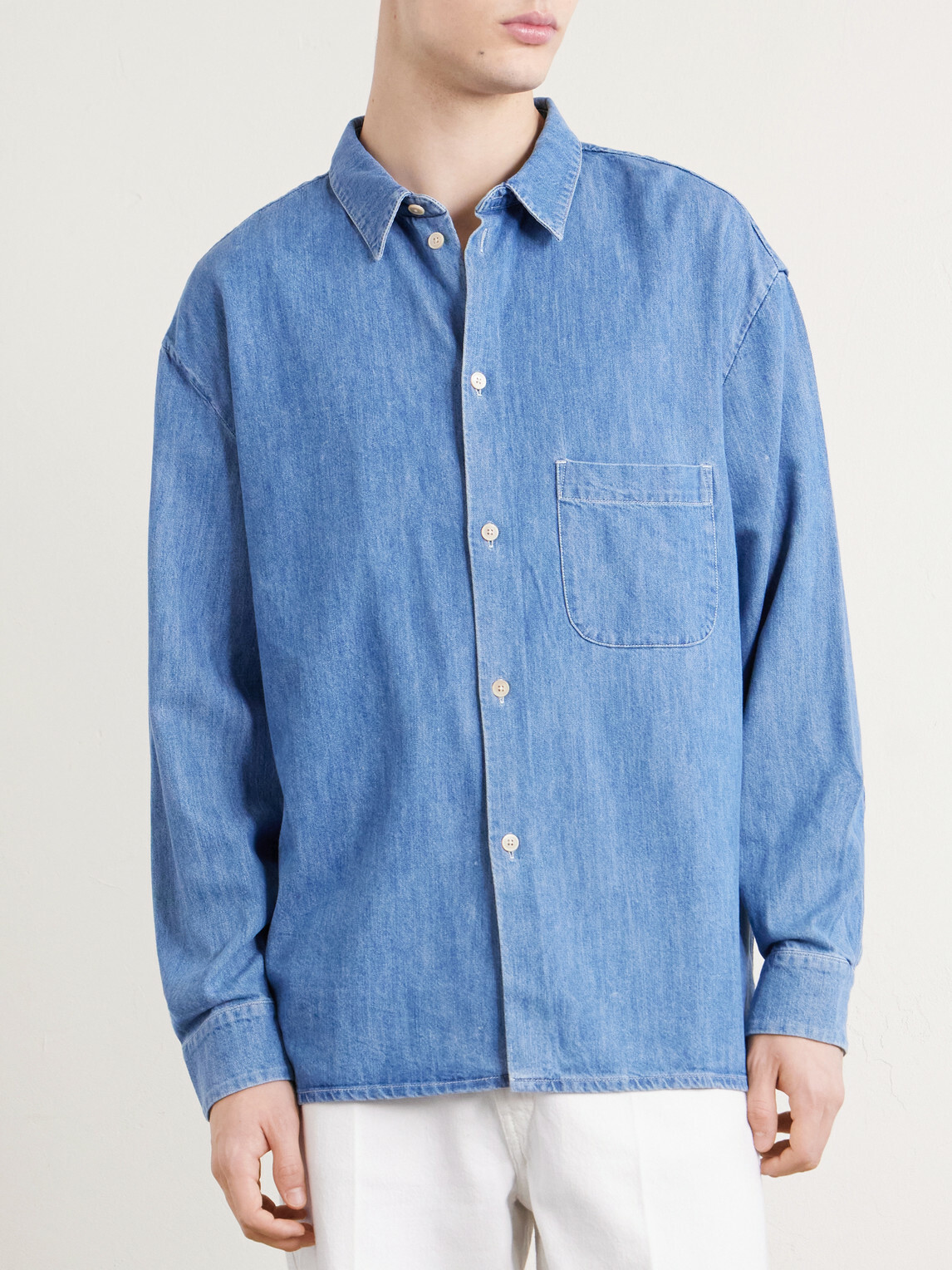 A Kind Of Guise - Gusto Cotton-Blend Denim Shirt - Blue
