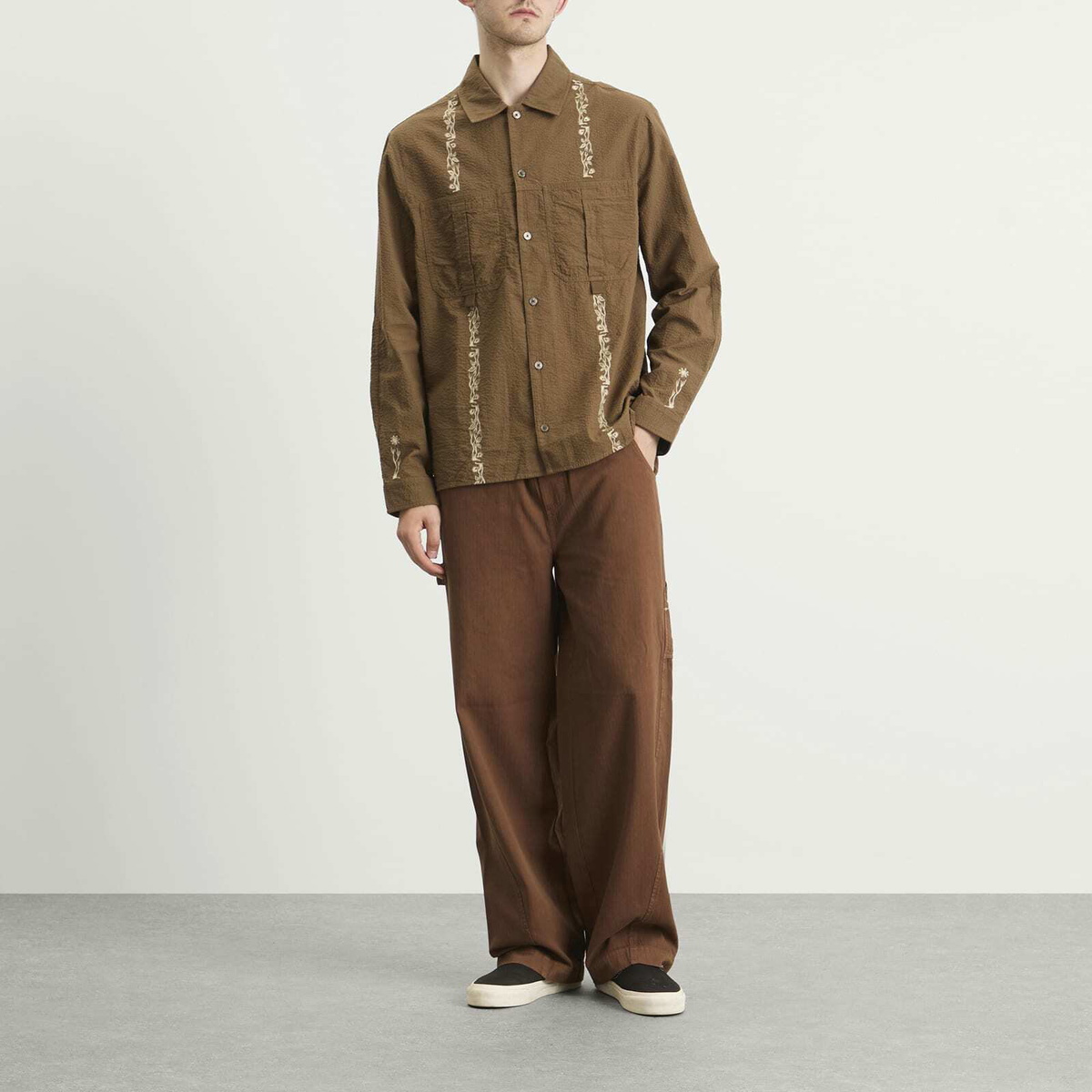 ACMH by Magic Castles Men's Newell Overshirt in Coffee Brown
