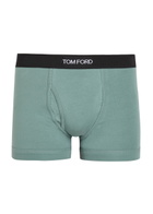 Tom Ford Stretch-cotton Boxer Briefs Teal
