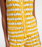 The Upside Goldie Watson cotton crochet vest