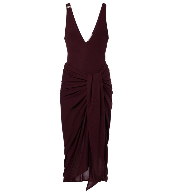 Photo: The Attico Draped midi dress