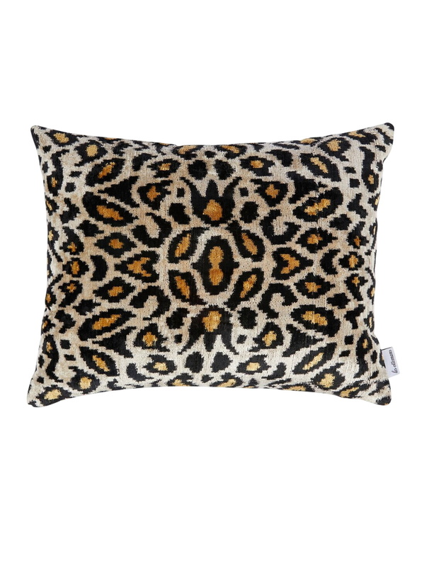 Photo: Les Ottomans Leopard Print Velvet Cushion